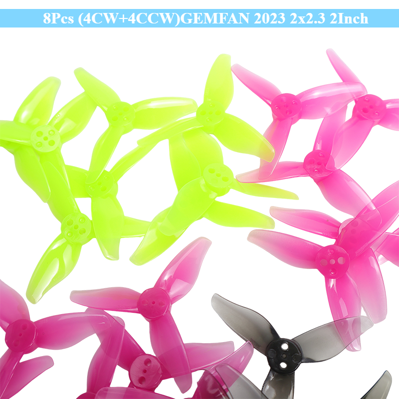Drone Racing Gate - 8 stuks (4CW+4CCW) GEMFAN 2023 2x2.3