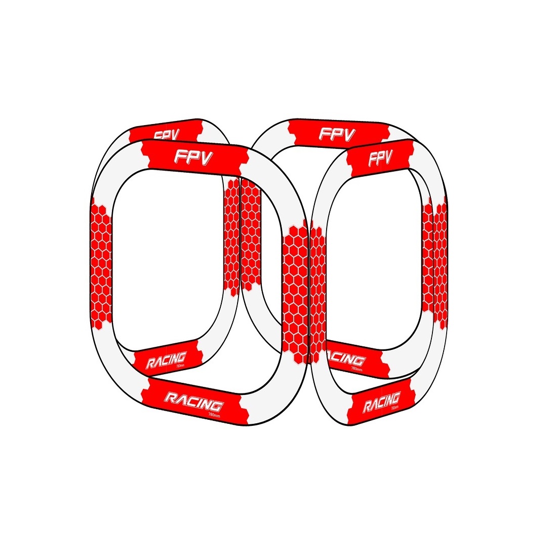 Drone Racing Flag - 780mm FPV Racing Gate Doelwit Zonder