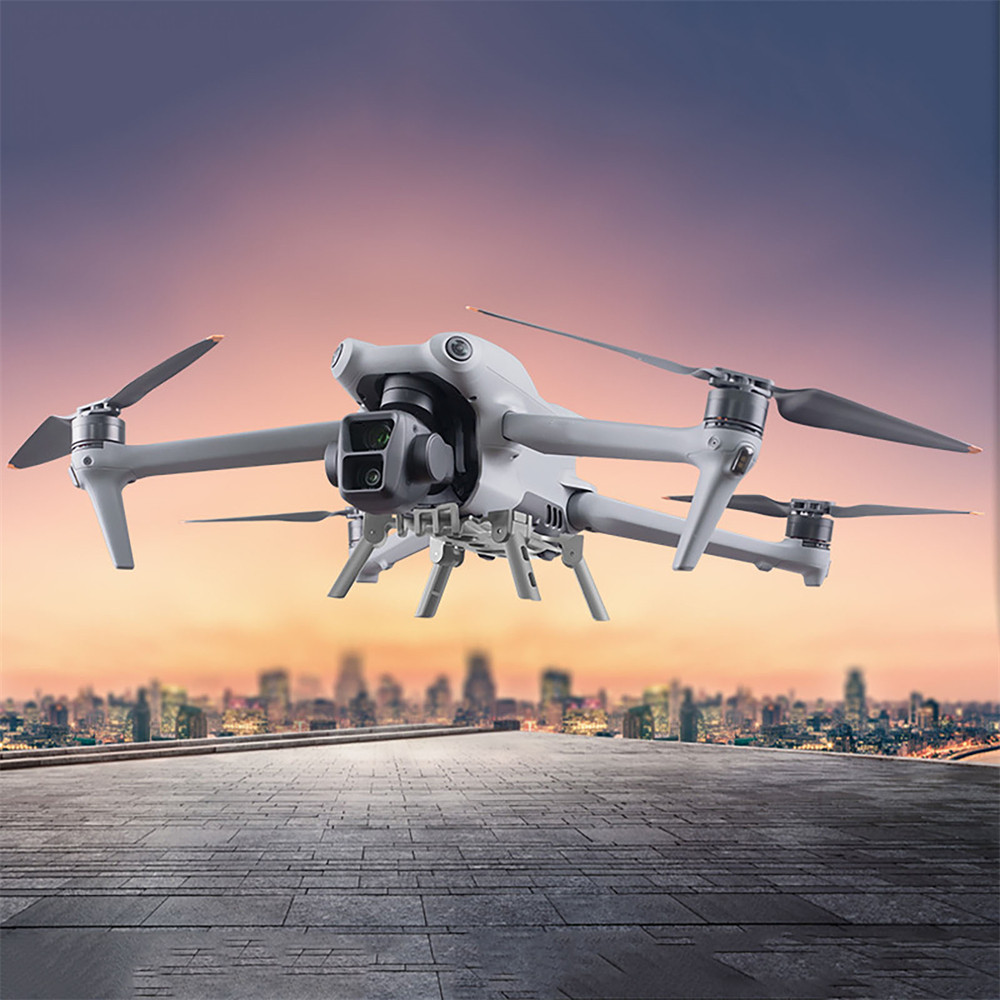 Grijs opvouwbaar landingsgeste - Dji Drone Air 3 recensie en prijs