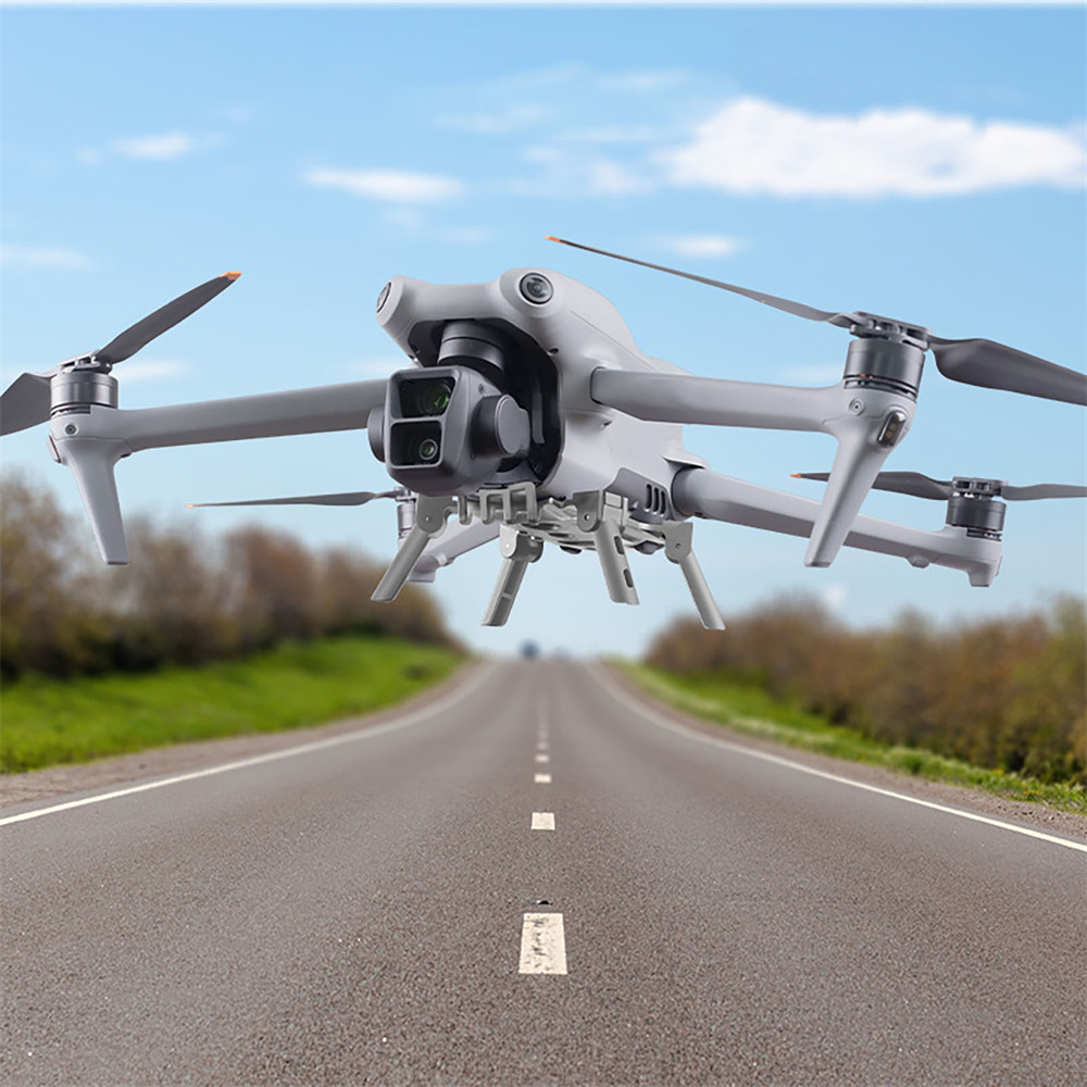 Grijs opvouwbaar landingsgeste - Dji Drone Air 3 recensie en prijs