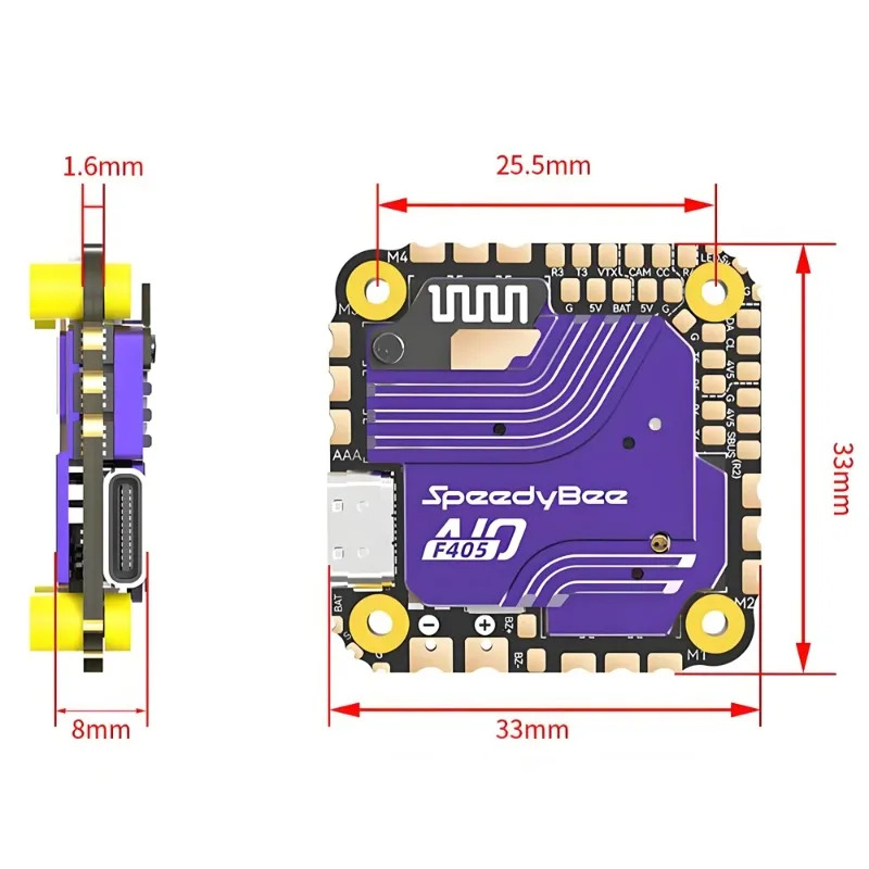 SpeedyBee F405 AIO Flight Cont - Drone Racing Flight Controller recensie en prijs